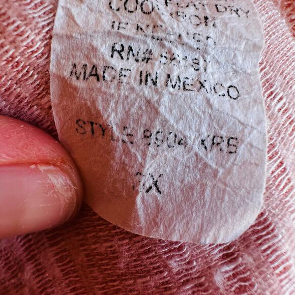 Star Vixen Pink Long Sleeve Pink Blouse - Picture 4 of 4